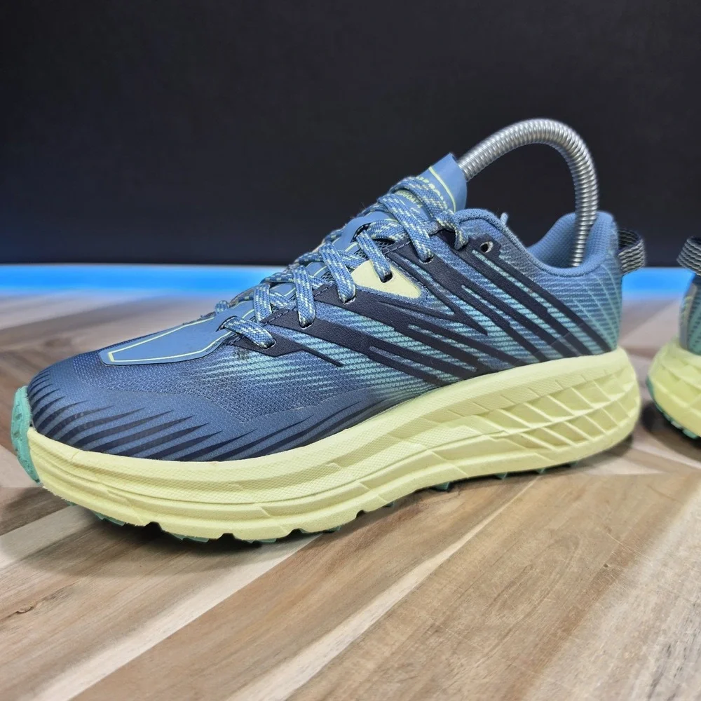Hoka One One Speedgoat 4 Shoes Women's Size 6.5 Blue Trail Running Sneakers